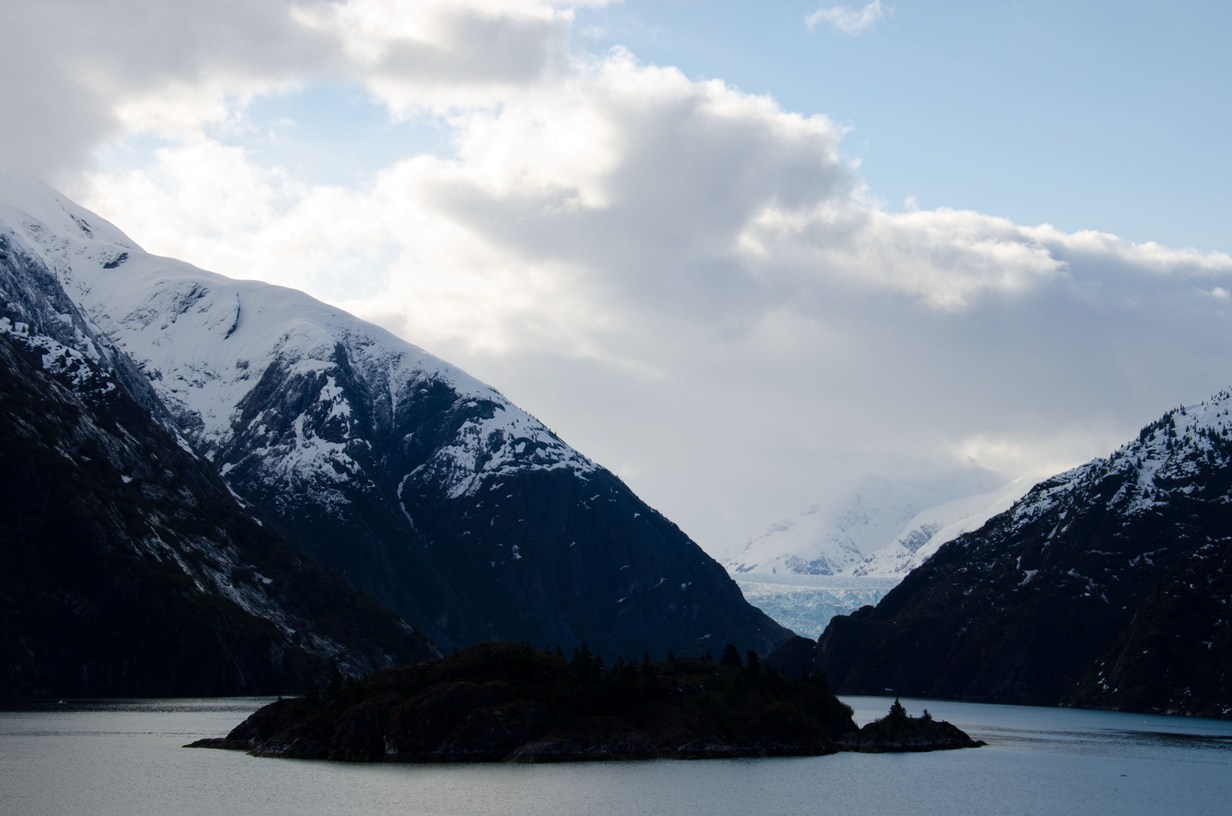 Sawyer Glacier in the distance