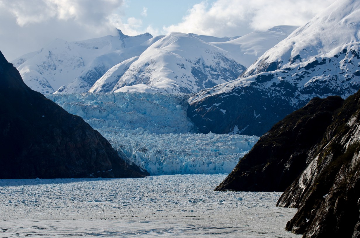 As close as the ship could get to Sawyer Glacier